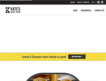 Tablet Screenshot of katesrealfood.com